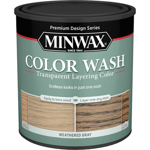 Minwax 40014 qt Weathered Gray Color Wash Transparent Layering Color-1PK LANC-373140