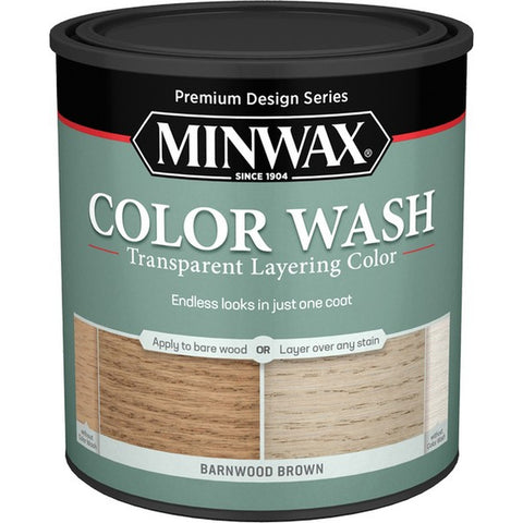 Minwax 40114 qt Barnwood Brown Color Wash Transparent Layering Color-1PK LANC-373143
