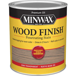 Minwax 70100 qt Rustic Beige 281 Semi-Transparent Stain-1PK LANC-373150