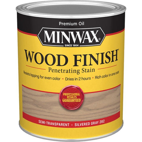 Minwax 70102 qt Silvered Grey 282 Semi-Transparent Stain-1PK LANC-373151