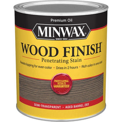 Minwax 70105 qt Aged Barrel 283 Semi-Transparent Stain-1PK LANC-373152