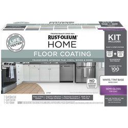 Rust-Oleum 360099 HOME White Tint Base Semi-Gloss Floor Paint Kit-1PK LANC-373244