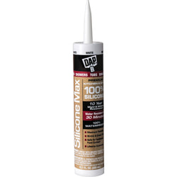 DAP 08667 10.1oz White Silicone Max Kitchen & Bath Sealant-12PK LANC-373314