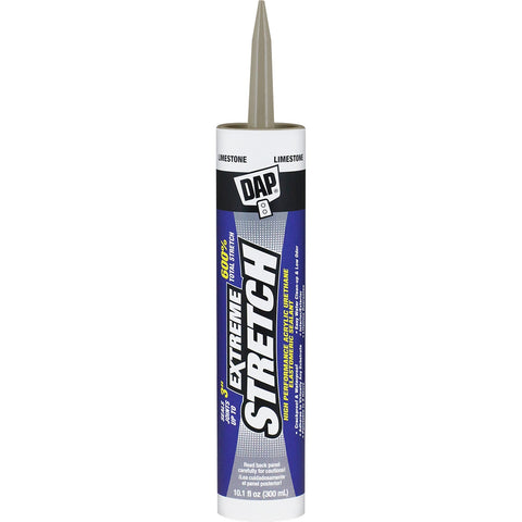 DAP 18714 10.1oz Limestone Extreme Stretch Acrylic Urethane Premium Elastomeric Sealant 12/pk LANC-373316