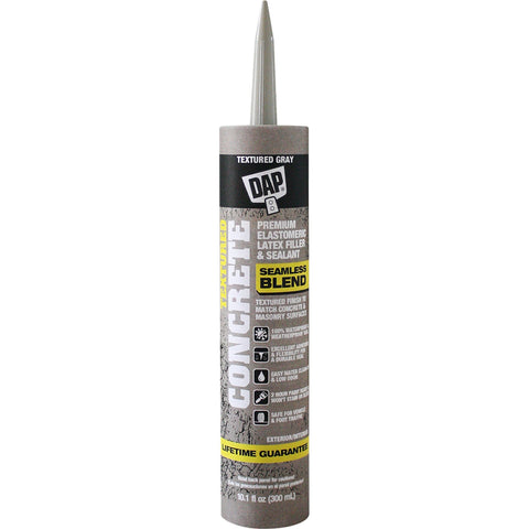 DAP 08676 10.1oz Textured Concrete Premium Elastomeric Latx Filler & Sealant 12/pk LANC-373318