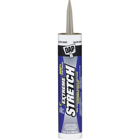 DAP 18711 10.1oz Slate Gray Extreme Stretch Acrylic Urethane Premium Elastomeric Sealant 12/pk LANC-373323