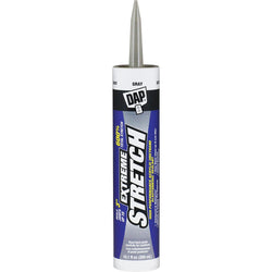 DAP 18710 10.1oz Stretch Gray Extreme Stretch Acrylic Urethane Premium Elastomeric Sealant 12/pk LANC-373327