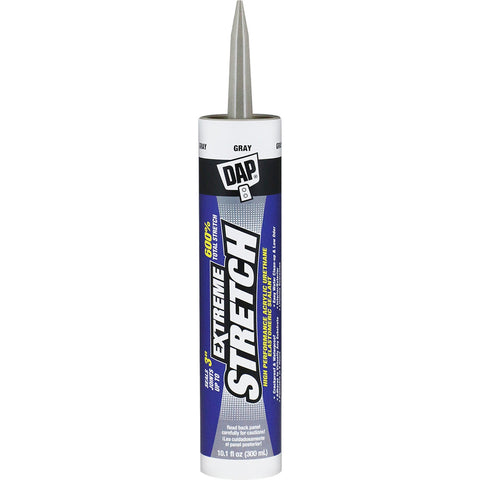 DAP 18710 10.1oz Stretch Gray Extreme Stretch Acrylic Urethane Premium Elastomeric Sealant 12/pk LANC-373327
