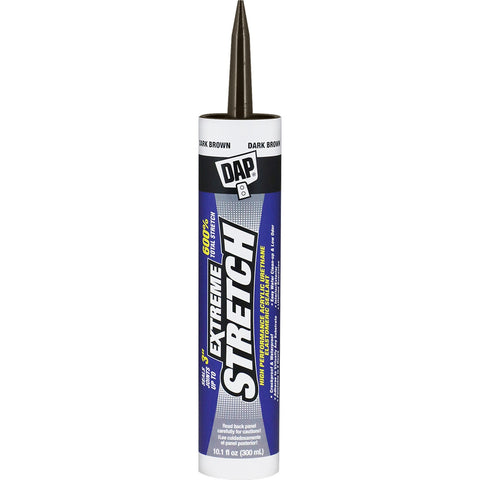 DAP 18708 10.1oz  Dark Brown Extreme Stretch Acrylic Urethane Premium Elastomeric Sealant-12PK LANC-373329