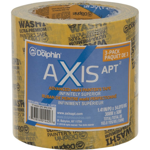 Blue Dolphin SP2 1.41 x 54.6yd AXIS Advanced Washi Painters Tape (3pk) LANC-373478