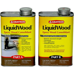 Abatron LW2PKR pt Part A + pt Part B LiquidWood - 2 Part Epoxy Wood Consolidant LANC-373557