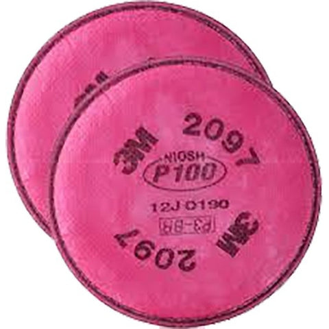 3M 2097/07184(AAD) P100 Particulate Filter with Nuisance Level Organic Vapor Relief (Pair)-1PK LANC-374391