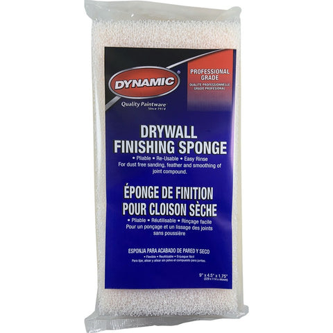 Dynamic 00025 9 x 4.5 x 1.75 Professional Grade Drywall Finishing Sponge-1PK LANC-374443