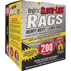 Intex NW-00347-200 White Cloth-Like Rags 200ct-1PK LANC-376585