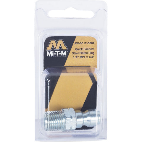 Mi-T-M AW-0017-0002 1/4 Male x 1/4 Nipple Plug - Packaged-1PK LANC-384568