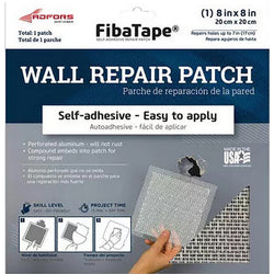 Fibatape FDW6714-U 8 x 8 Self-Adhesive Perforated Aluminum Wall & Ceiling Repair Patch - White-1PK LANC-387278