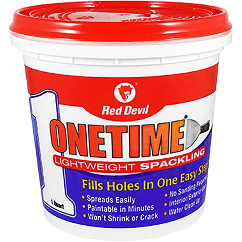 Red Devil 0544 qt Onetime Lightweight Spackling-1PK LANC-3990