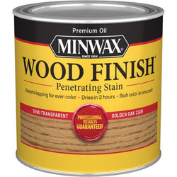 Minwax 22102 1/2pt Golden Oak 210B Semi-Transparent Stain-1PK LANC-40