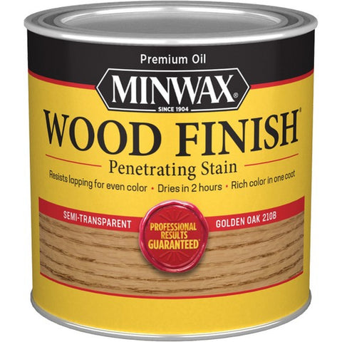 Minwax 22102 1/2pt Golden Oak 210B Semi-Transparent Stain-1PK LANC-40