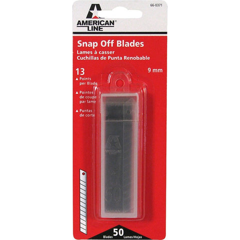 American Line 66-0371 9mm 13-Point Snap Off Blades (50pk) LANC-4195