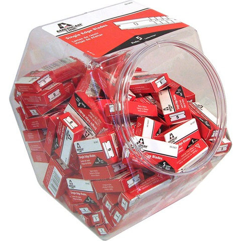 American Line APBL-7020 5pk Single Edge Razor Blade (100/bucket) LANC-4213