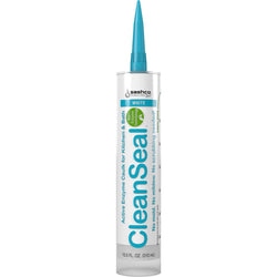 Sashco 11073 White 10.5 oz CleanSeal Active Enzyme Kitchen & Bath Caulk cartridge-12PK LANC-424431