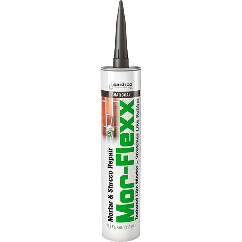Sashco 15040 Charcoal 10.5 oz Mor-Flexx Mortar & Stucco Repair cartridge-12PK LANC-424435