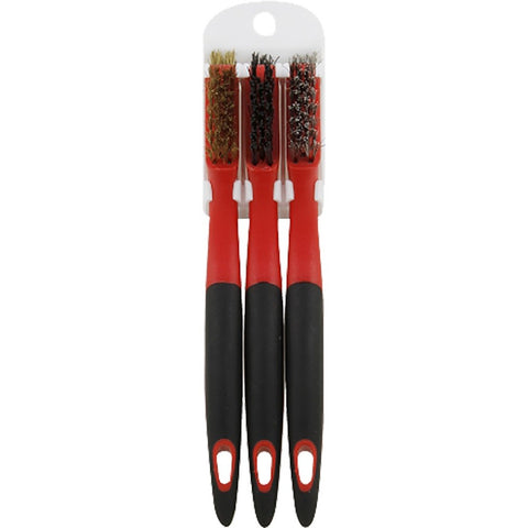 Warner 11123 3-Pack Mini Brush Set (Stainless Steel, Brass & Nylon)-1PK LANC-438305