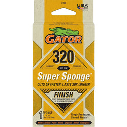 Gator 7303 320 Grit 3 x 5 x 1 Super Sponge Finish-1PK LANC-441121