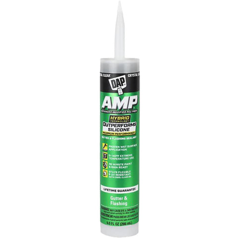 DAP 00765 9oz Clear AMP Gutter & Flashing Sealant-12PK LANC-441422