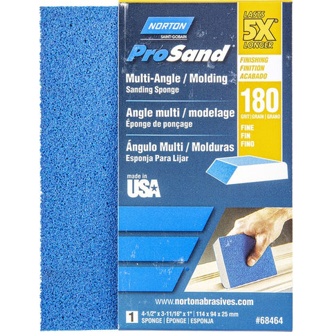 Norton 68464 180 Grit 5X ProSand Multi Angle Sanding Sponge-1PK LANC-443272