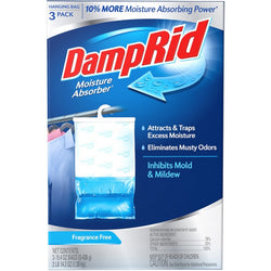 Damp Rid FG83FSSB Moisture Absorber Hanging Bag - Fresh Scent (3pk) LANC-443454