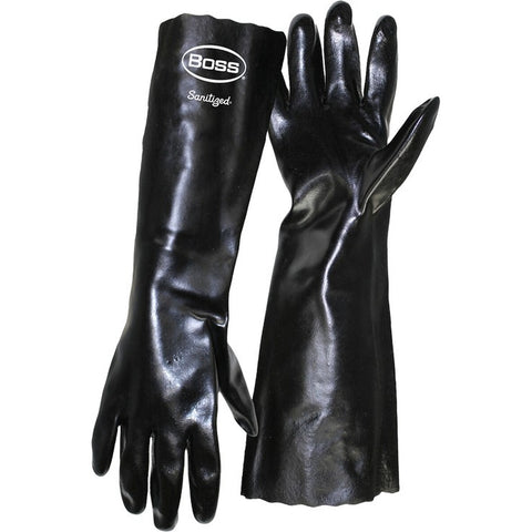 Boss B11082-L Lrg Black PVC Fully Coated 18 Glove-1PK LANC-444487