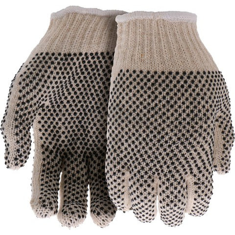 Boss B61031-L6P Lrg Beige String Knit Work Glove w/Gripping Dots(6pk) LANC-444496