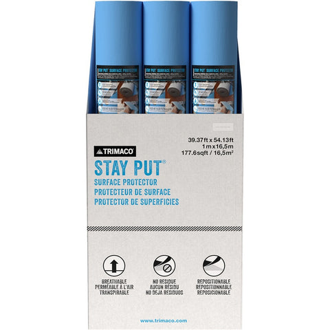 Trimaco 89165-9 39.97 x 54.13' Stay Put Surface Protector-1PK LANC-444571