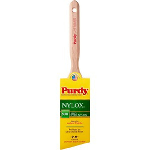 Purdy 144152225 2-1/2 100% Dyed Nylon Soft Nylox Glide Angular Paint Brush-1PK LANC-4452
