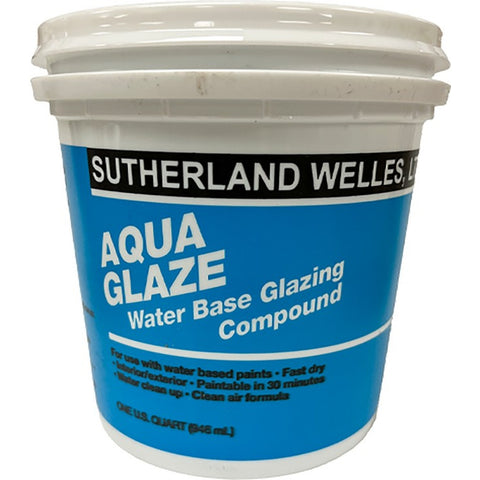 Aqua-Glaze AQG032 qt Fast Dry Water Based Glazing Compound-1PK LANC-446648