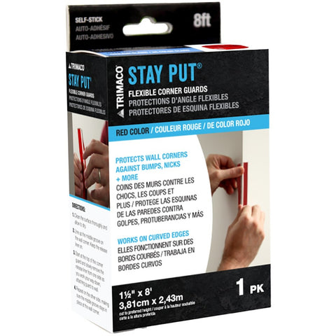 Trimaco 11835 1.5 x 8ft StayPut Flexible Corner Guard-1PK LANC-447376