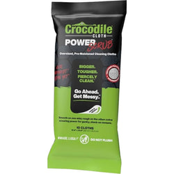 Crocodile Cloth 6500-010 10 x 15 PowerScrub Pre-Moistened Cleaning Cloths (10pk) LANC-447691
