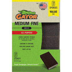 Gator 4199 Med/Fine 3 x 4 x 1 Sanding Sponge (6pk) LANC-447705