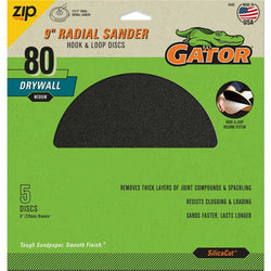 Gator 6440 80 Grit 9 Hook & Loop Drywall Sanding Disc (5pk) LANC-447718