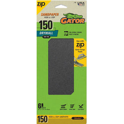 Gator 7159 150 Grit 4-1/2 x 10-1/2 Hook & Loop Drywall Sanding Sheet (6pk) LANC-447724