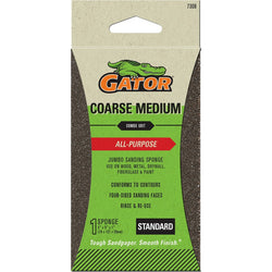 Gator 7308 Med/Coarse 3 x 5 x 1 Jumbo Sanding Sponge-All Purpose-1PK LANC-447737