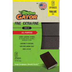 Gator 4204GA X-Fine/Fine 3 x 4 x 1 Sanding Sponge All Purpose (6pk) LANC-447745