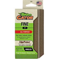 Gator 4638GA Fine 2-1/2 x 5 x 1 Dual Angled Sanding Sponge Drywall-1PK LANC-447749