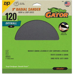 Gator 6442GA 120 Grit 9 Hoop & Loop Drywall Sanding Disc (5pk) LANC-447751