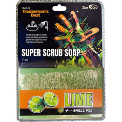 Zorr ISA1-16 7oz Super Scrub Soap w/Loofah Scrubber-1PK