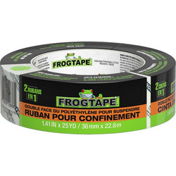 Shurtape 243049 36mm x 22.8m (1.41 x 25yd) FrogTape Beige Double-Sided Poly Hanging Tape-1PK LANC-448189