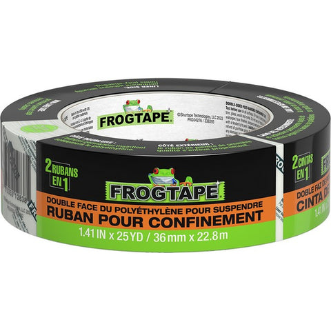Shurtape 243049 36mm x 22.8m (1.41 x 25yd) FrogTape Beige Double-Sided Poly Hanging Tape-1PK LANC-448189