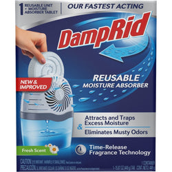 Damp Rid FG96FSSB 15.8oz Fresh Scent Drop-In Moisture Absorbing Tabs Starter Kit-1PK LANC-449235